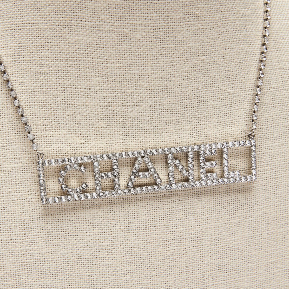 Pre-Loved Chanel™ Logo Letter ID Tag Necklace