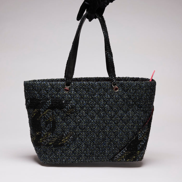 Pre-Loved Chanel™ Quilted Tweed Shoulder Bag (Front)