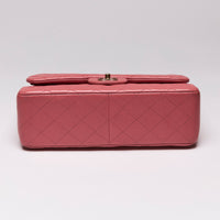 Pre-Loved Chanel™ Caviar Quilted Pink Jumbo Double Flap Bag (Bottom)