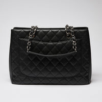 Pre-Loved Chanel™ Caviar Quilted Grand Shopping Tote Black