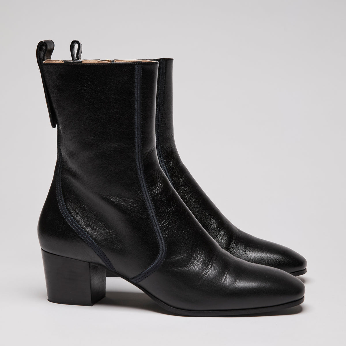 Chloé Goldee Leather Ankle Boots Size 38