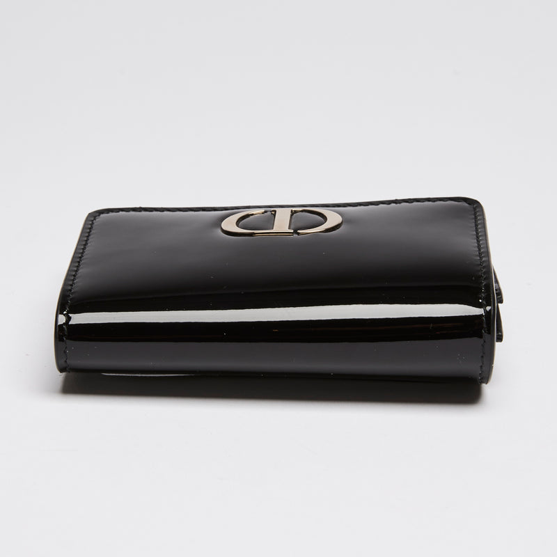 Dior Black Patent Leather Compact Wallet