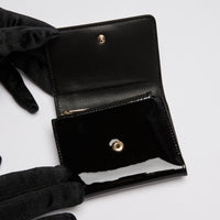 Dior Black Patent Leather Compact Wallet