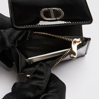 Dior Black Patent Leather Compact Wallet