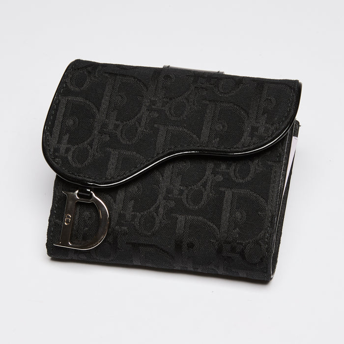 Dior Canvas Monogram Oblique Compact Wallet