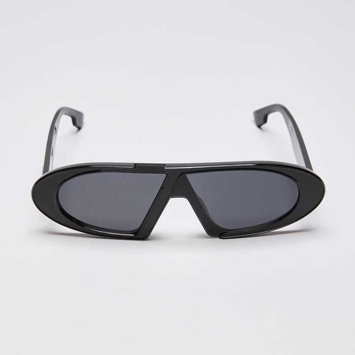 Christian Dior Black Oblique Oval Sunglasses