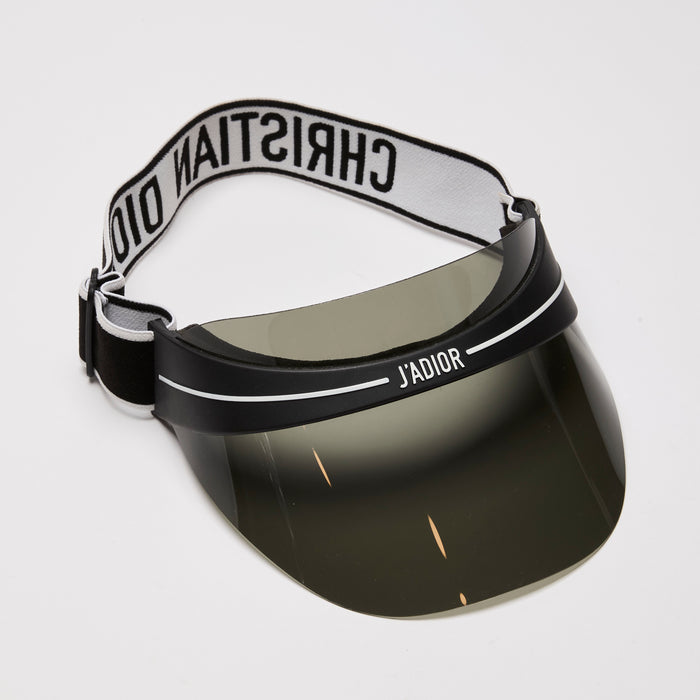 Dior Black Acetate & Fabric Club 1 Visor