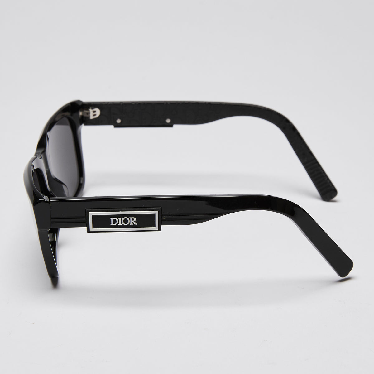 Dior B23 S1I Square-Frame Acetate Sunglasses Black