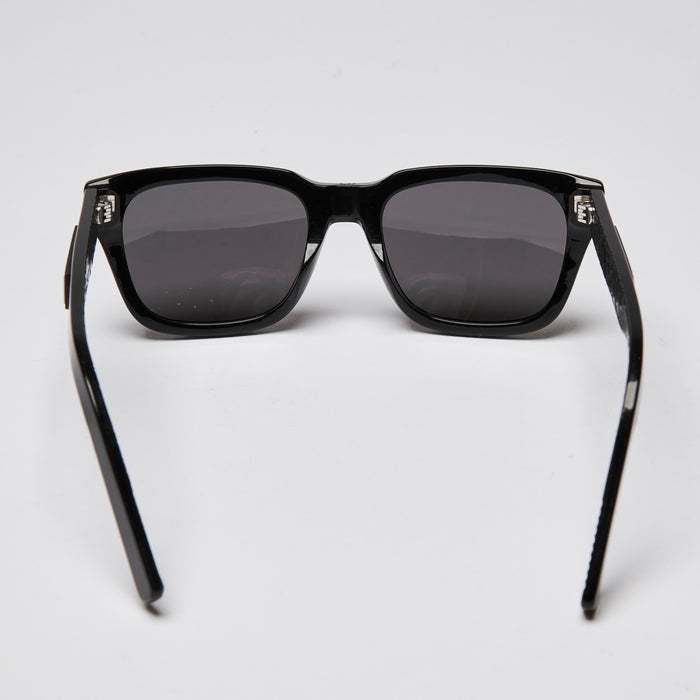 Dior B23 S1I Square-Frame Acetate Sunglasses Black