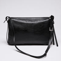 Fendi "Simply Fendi" Bag in Black Leather MM Size