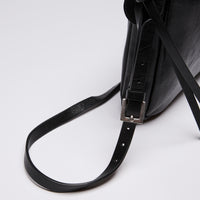 Fendi "Simply Fendi" Bag in Black Leather MM Size