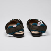 Fendi "Colibri" Flats in Black and Teal Size 39.5