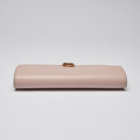 Fendi Pink Leather Envelope Style Full Size Wallet