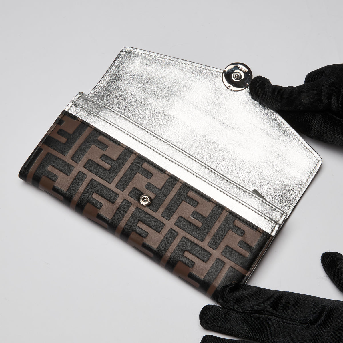 Fendi Monogram "Continential" Full Size Wallet