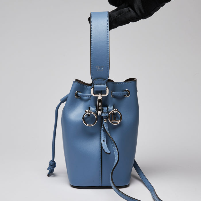 Fendi Blue "Mon Tresor" Mini Bucket Bag