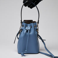 Fendi Blue "Mon Tresor" Mini Bucket Bag