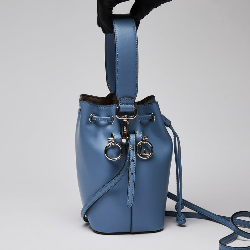 Fendi Blue "Mon Tresor" Mini Bucket Bag