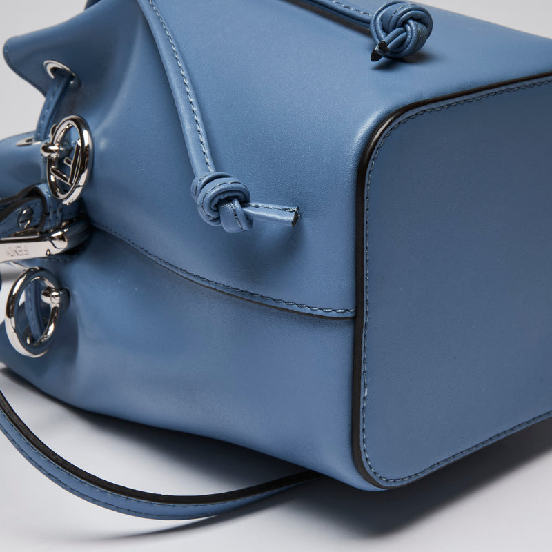 Fendi Blue "Mon Tresor" Mini Bucket Bag