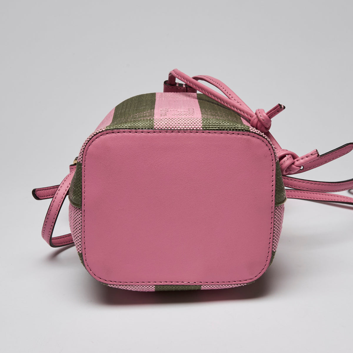 Fendi Pink/Green "Mon Tresor" Mini Bucket Bag