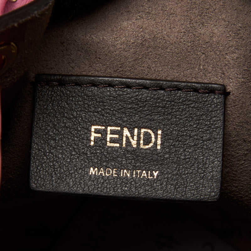 Fendi Pink/Green "Mon Tresor" Mini Bucket Bag