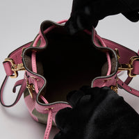 Fendi Pink/Green "Mon Tresor" Mini Bucket Bag