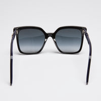 Fendi Black Square Frame Sunglasses with Studs