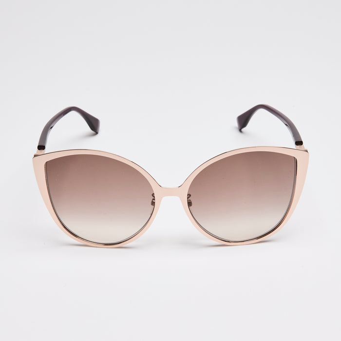 Fendi Rose Gold Cat-Eye Sunglasses