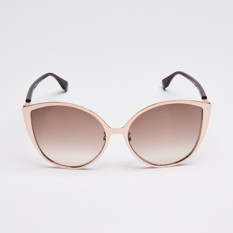 Fendi Rose Gold Cat-Eye Sunglasses