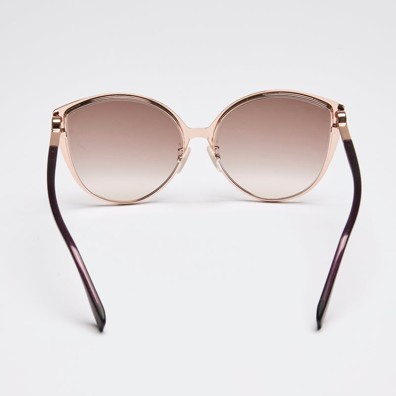 Fendi Rose Gold Cat-Eye Sunglasses