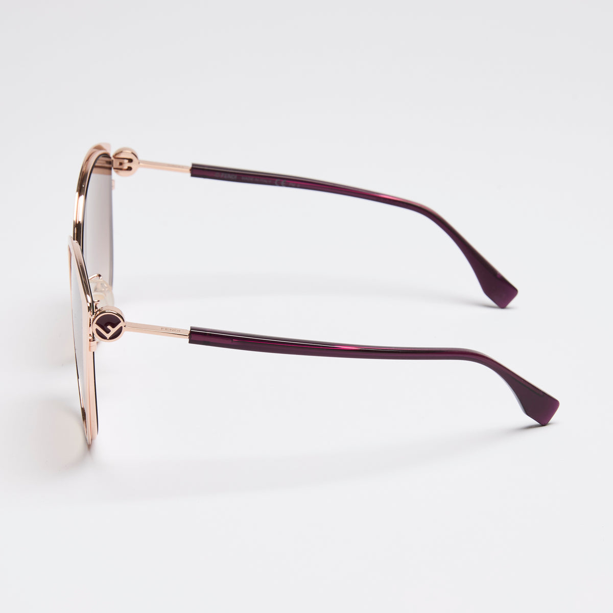 Fendi Rose Gold Cat-Eye Sunglasses