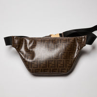 Fendi Brown Zucca Coated Canvas Spalmati Mania Belt Bag (Back)