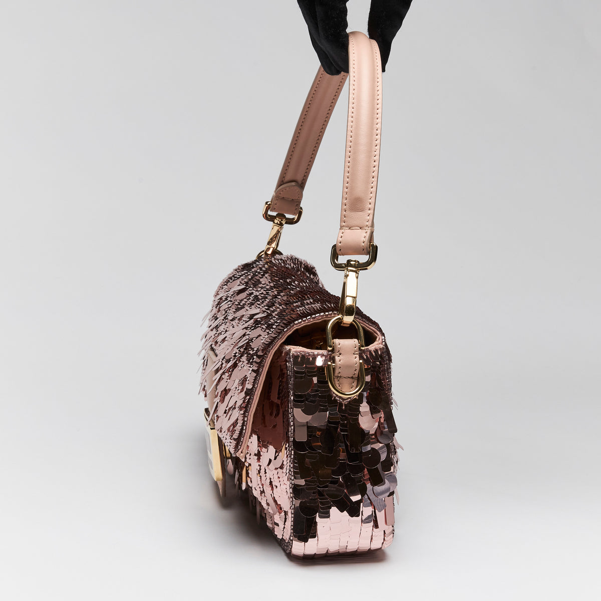 Fendi Sequin Baguette Shoulder Bag