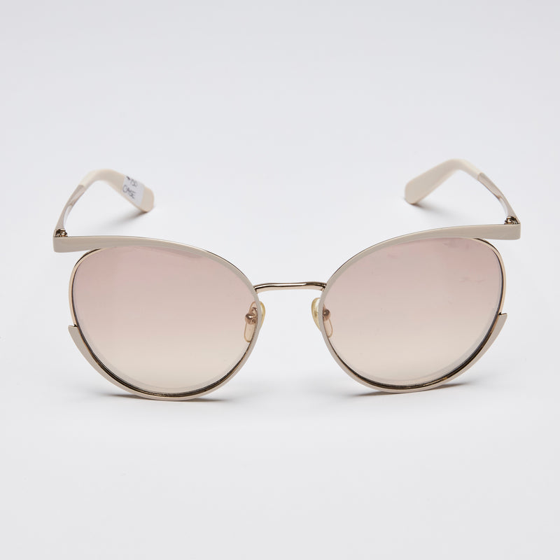 Salvatore Ferragamo Ivory Sunglasses