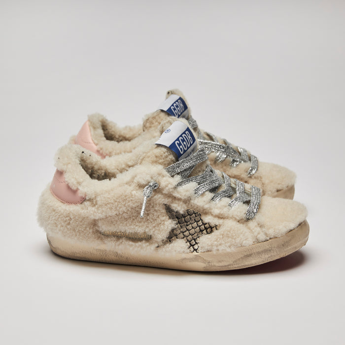 Golden Goose Shearling Super Star Sneakers (side)