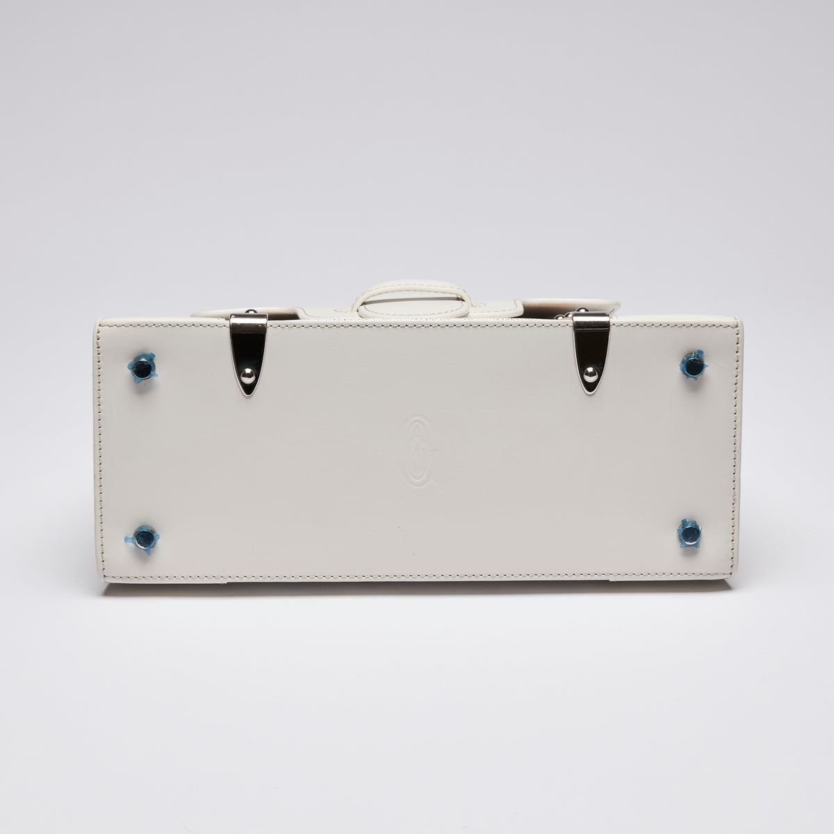 Goyardine Structure Saigon White Hand Bag (bottom)