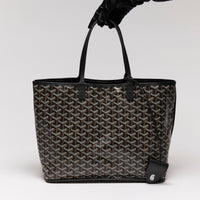 Goyard Reversible Small Goyardine Artois PM Black Tote (Front)