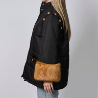 Gucci Black Detachable Sleeves Padded Jacket Size 38