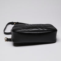 Gucci Marmont Camera Bag in Black Quilted Leather