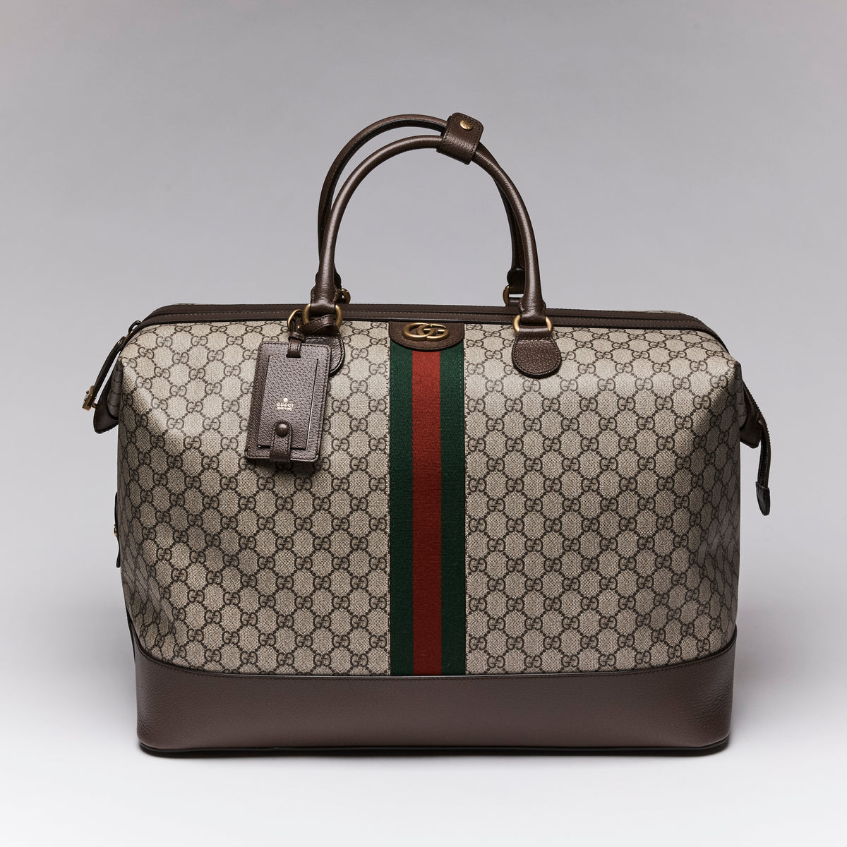 Gucci "GG Supreme Ophidia" Carry-on Duffle Bag, Large Size