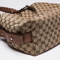 Gucci GG Canvas "Bamboo Shopper" Shoulder Bag