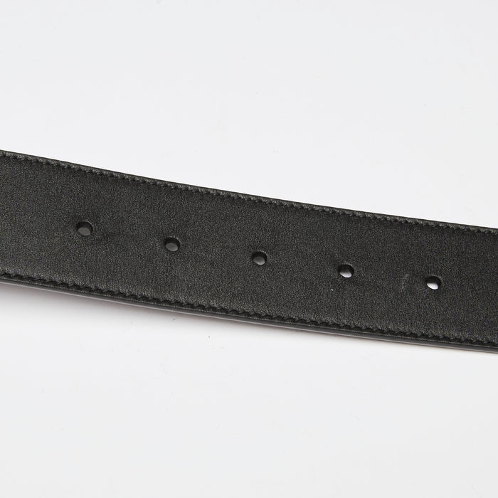 Gucci Black Leather Marmont Belt Size 70