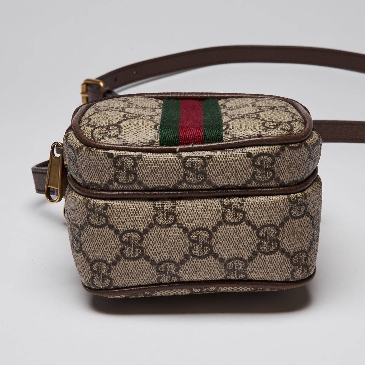 Gucci "Ophidia" Supreme Monogram Mini Crossbody Bag