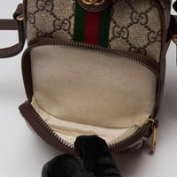 Gucci "Ophidia" Supreme Monogram Mini Crossbody Bag