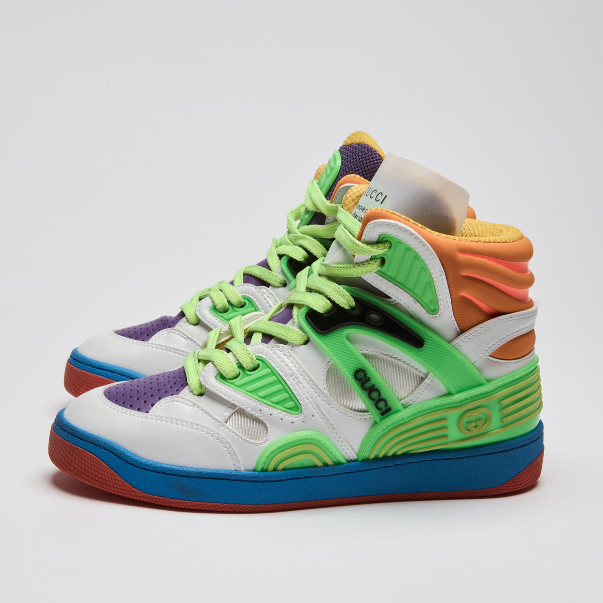 Gucci Demetra Multicolor High-Top Sneakers Size 35