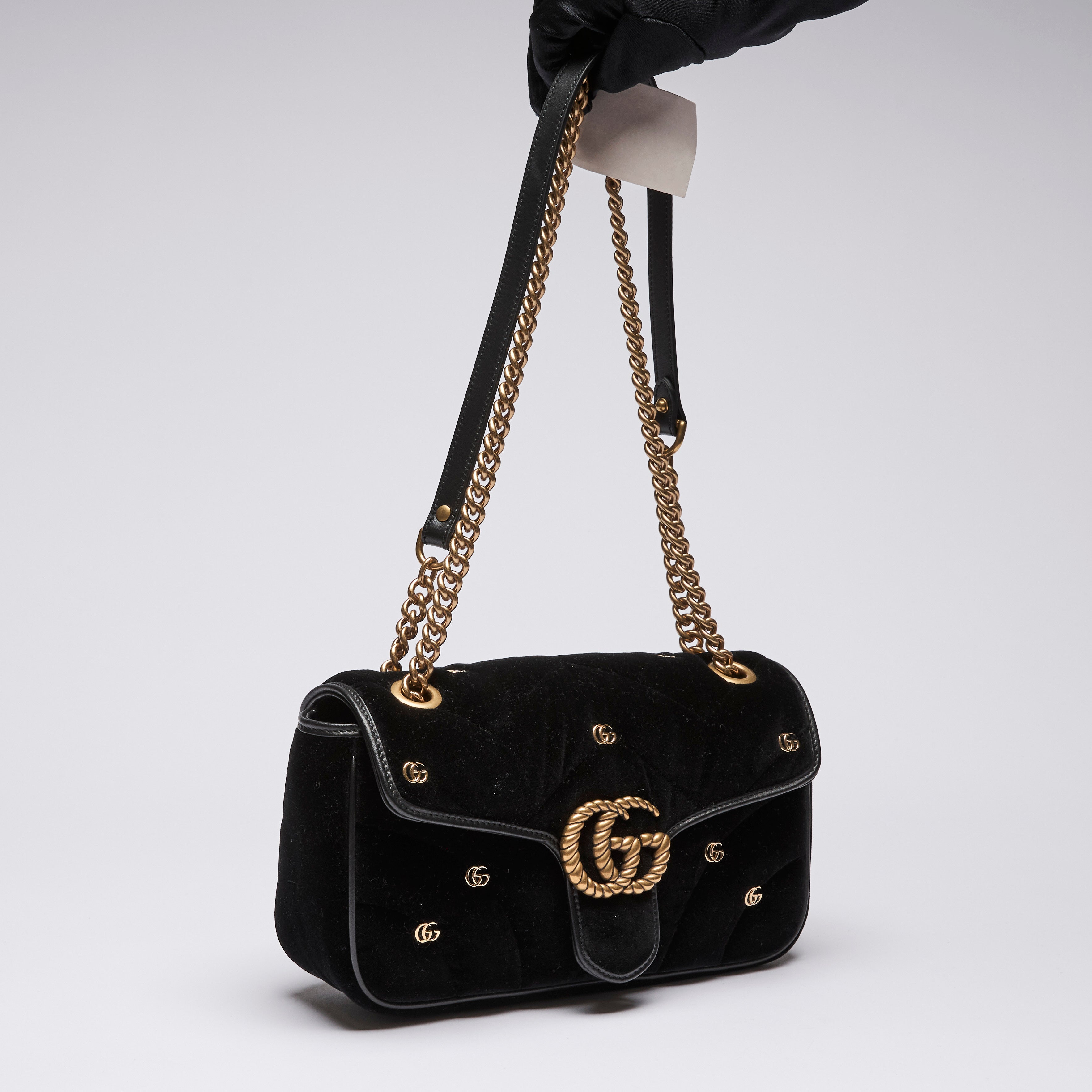 Gucci marmont studded bag on sale