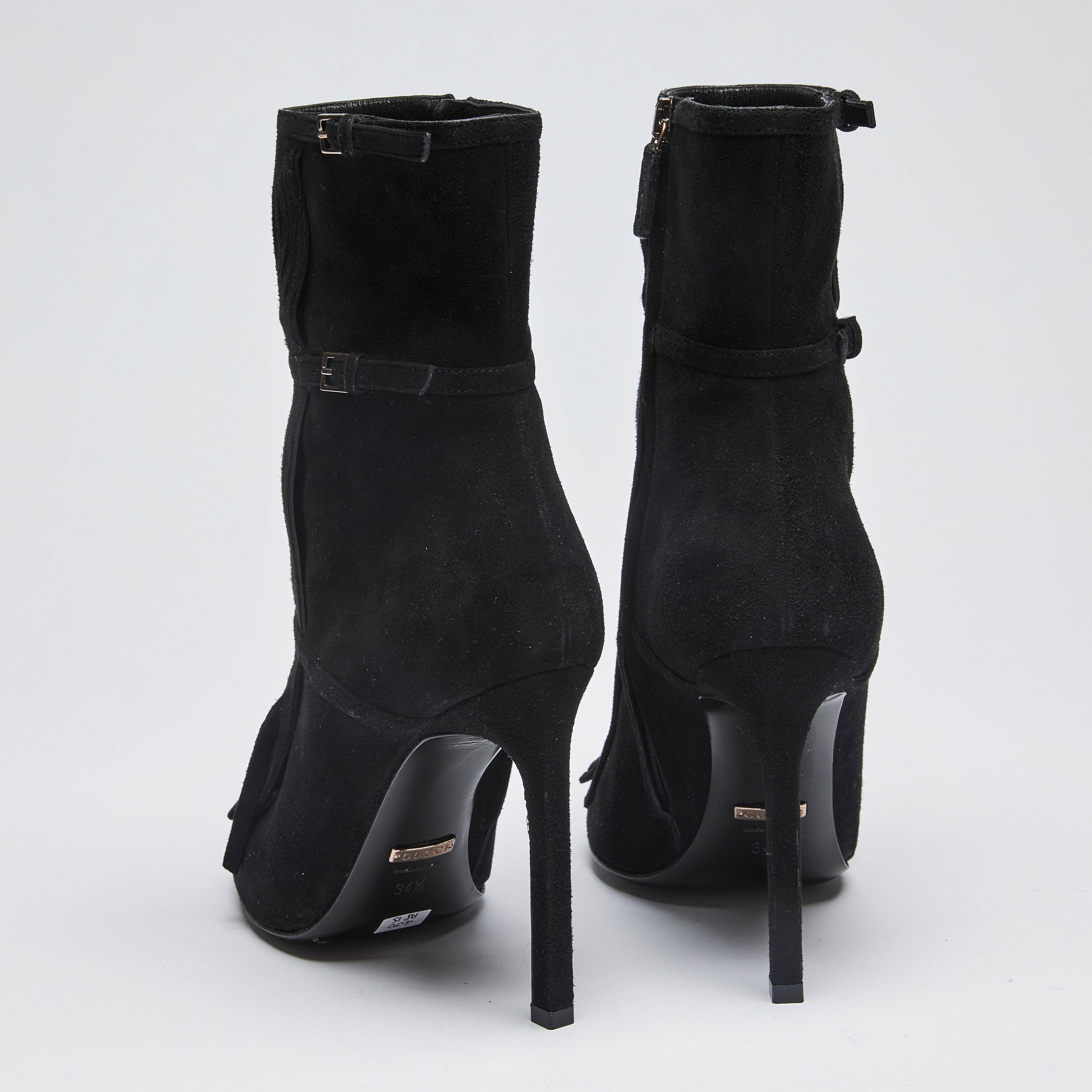 Buckle peep 2024 toe ankle boot