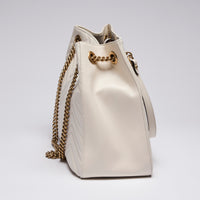 Gucci GG Marmont Shoulder Tote Bag Cream (Side)