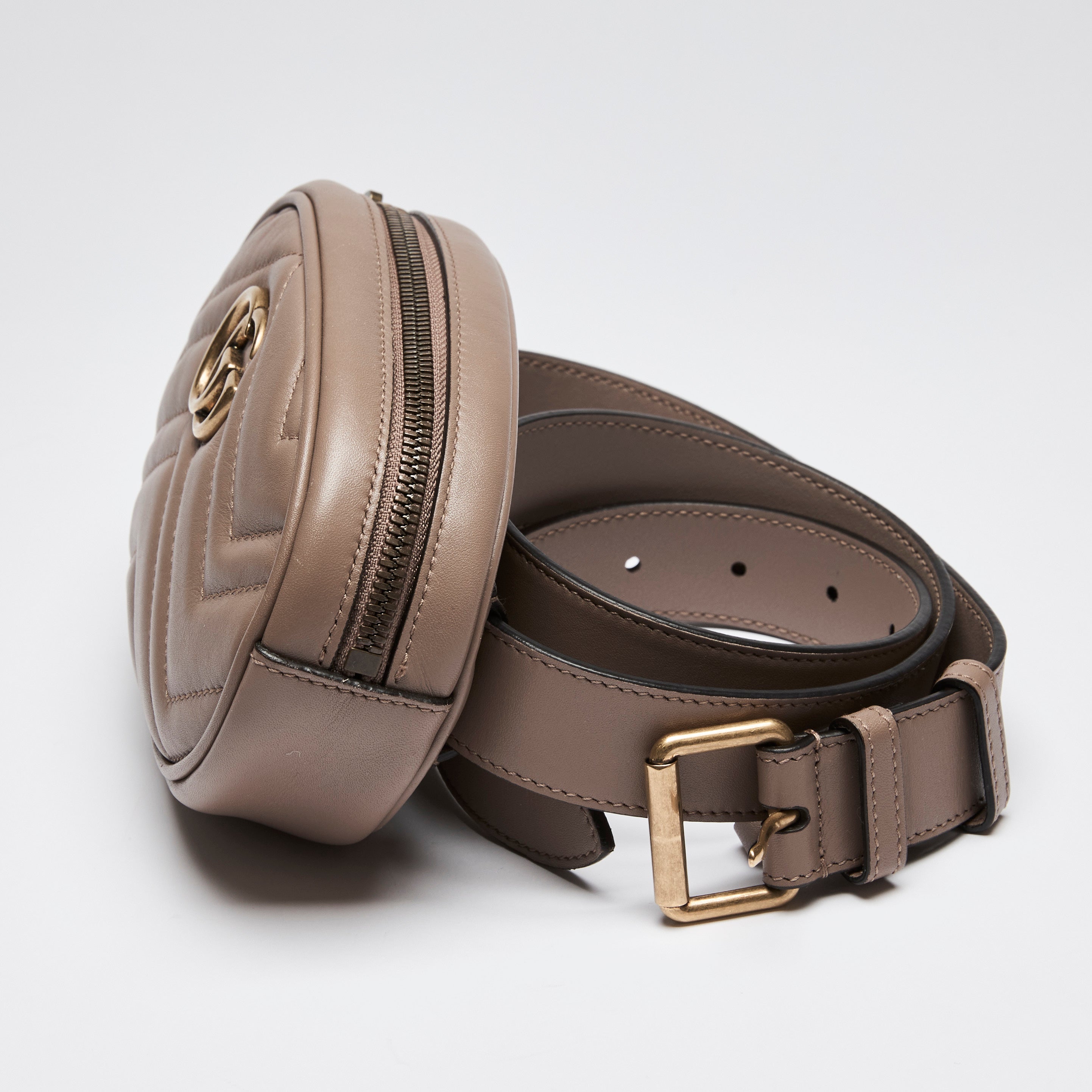 Gucci gg marmont matelassé leather belt bag deals