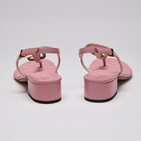 Gucci Double G Marmont Thong Sandals Pink Size 38.5