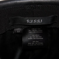 Gucci “Cappello Donna” Calfskin Leather and Pony Hair Fedora